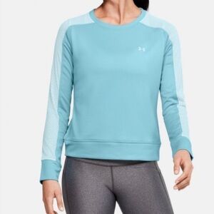 Under Armour Mesh Blue Shirt Pullover Top L